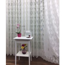 Perde Alemi Floş Örme Dantel Seyrek Pile 1-2 500x260 cm Tül Perde