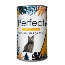 Perfect 400 gr Chicken Tavuk Eti Parçacıklı Yetişkin Kedi Konservesi