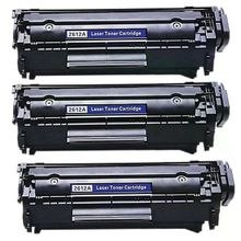 Perfection HP 1020-1022 12A Q2612A 3 Adet Siyah Muadil Lazer Toner