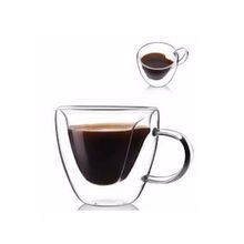 Perotti 12465 Beyaz Kalpli Çift Çidarlı 175 ml Cam Kupa