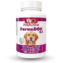 Pet Active Dermadog Köpekler İçin 150 Adet Sarımsaklı Maya Tableti