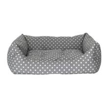 Pet Comfort 60x70 CM Uniform Gri Puantiyeli Köpek Yatağı