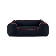 Pet Comfort Alpha Siyah W Turuncu Biye L 105x85 cm Köpek Yatağı