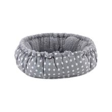 Pet Comfort Sunflower Çift Taraflı Gri Dot Peluş 60 cm Kedi ve Köpek Yatağı