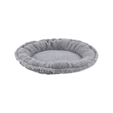 Pet Comfort Sunflower Çift Taraflı Gri Dot Peluş 85 cm Köpek Yatağı