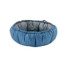 Pet Comfort Sunflower Çift Taraflı Puantiyeli Gri Mavi 85 cm Peluş Kedi ve Köpek Yatağı
