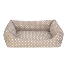 Pet Comfort Uniform Bej Puantiyeli L 70x60 cm Köpek Yatağı
