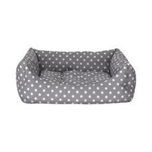 Pet Comfort Uniform Puantiyeli Gri Xsmall 40x50 cm Kedi ve Köpek Yatağı