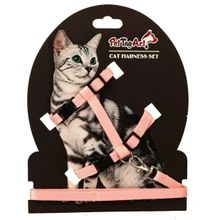 Pet Tag Art 10 mm 110 cm Somon Ayarlanabilir Kedi Göğüs Tasma Seti