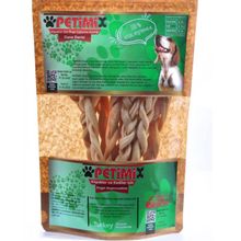 Petimix Örgü Dana Derisi Çiğneme Kemikleri Özel 100 gr Ödül Maması