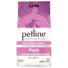 Petline Family Mother&Baby Düşük Tahıllı Tavuklu 1.5 kg Yavru Kedi Maması