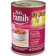 Pet's Family Kuzu Etli 400 gr Kedi Konservesi