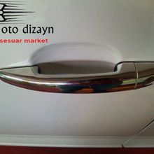 Peugeot 3008 İçin 2010 2016 4 Kapı Krom Kapı Kolu