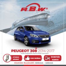 Peugeot 308 RBW 2014-2017 Muz Silecek Takımı
