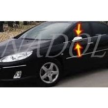 Peugeot 407 2005 Üzeri Paslanmaz Çelik Krom 2 Parça Ayna Kapağı