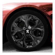 Peugeot Amblemli Piano Black 4'lü Takım 212 15 İnç Jant Kapağı