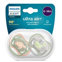 Philips Avent 6-18 Ay 2'li Erkek Bebek Renkli Ultra Air Emzik