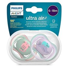 Philips Avent Scf085/18 2'li 6-18 Ay Kız Ultra Air Silikon Emzik