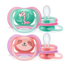 Philips Avent SCF349/12 Ultra Air 2'li 18 Ay Silikon Kız Emzik