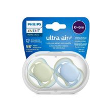 Philips Avent Ultra Air 0-6 Ay 2'li Sarı ve Mavi Emzik