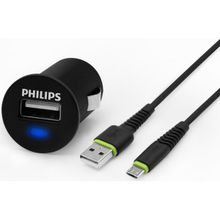 Philips DLP2520U/97 USB Araç Şarj Cihazı 2.1A + Micro USB 1.2 mt Şarj Kablosu