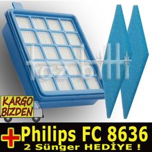 Philips FC 8636 PowerPro Active 4'lü Hepa Filtre Seti