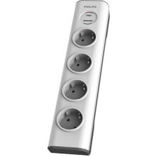 Philips SPN7040WA/62 Beyaz 600 Joules 2 mt Örgülü Kablo 4 Soket Akım Korumalı Priz