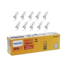 Philips W5W T10 12V 5W Standart 10'lu Paket Park Ampulü