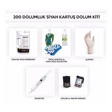 Photoink 8681986508852 Hp Designjet 750C Renkli Kartuş Dolum Seti