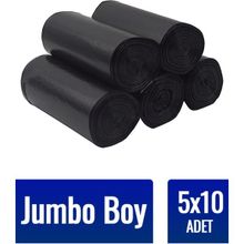 Phthome Çöp Torbası Jumbo Boy 10’lu 5 Rulo Kalın 80X110 Çöp Poşeti