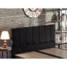Piano Lite Çift Kişilik Yatak Başlığı - 180 cm Siyah Kumaş Başlık - 100 x 180 cm
