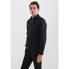 Pierre Cardin 50 Siyah Suni Deri Erkek Ceket