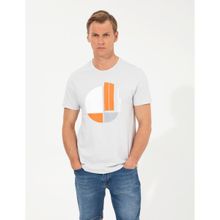 Pierre Cardin 50254025-VR091 Açık Gri Melanj Erkek T-shirt