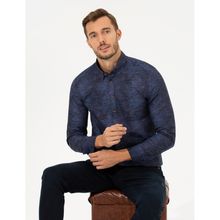 Pierre Cardin 50262460-VR033 Lacivert Erkek Gömlek