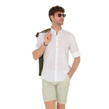 Pierre Cardin 50265119-VR013 Beyaz Desenli Erkek Gömlek