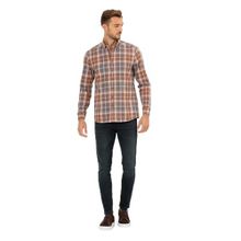 Pierre Cardin 50265979-VR014 Bordo Desenli Erkek Gömlek