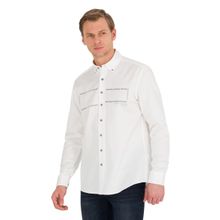 Pierre Cardin 50266025-VR013 Beyaz Desenli Erkek Gömlek