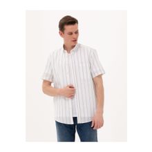 Pierre Cardin 50269430-VR027 Haki Kısa Kollu Erkek Gömlek