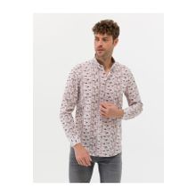Pierre Cardin 50269435-VR011 Bej Desenli Erkek Gömlek