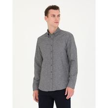 Pierre Cardin 50274660-VR024 Gri Desenli Erkek Gömlek
