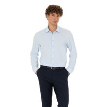 Pierre Cardin 50275511-VR003 Açık Mavi Desenli Erkek Gömlek