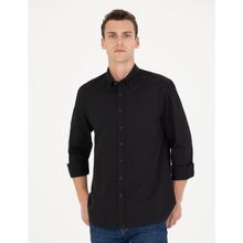 Pierre Cardin 50276553-VR046 Siyah Desenli Erkek Gömlek