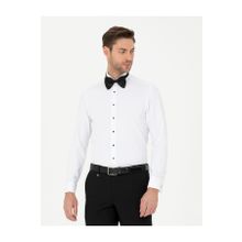 Pierre Cardin 50277812-VR013 Beyaz Smokin Erkek Gömlek