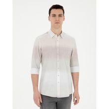 Pierre Cardin 50283490-VR016 Çağla Desenli Erkek Gömlek