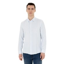 Pierre Cardin 50283503-VR095 Buz Mavisi Desenli Erkek Gömlek