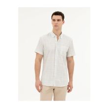 Pierre Cardin 50284924-VR049 Taş Kısa Kollu Erkek Gömlek