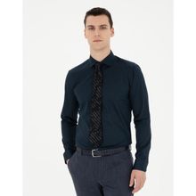 Pierre Cardin 50286402-VR033 Lacivert Erkek Gömlek