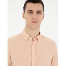 Pierre Cardin 50287991-VR053 Yavruağzı Desenli Erkek Gömlek