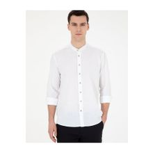 Pierre Cardin 50288526-VR013 Beyaz Desenli Erkek Gömlek