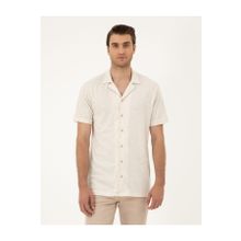 Pierre Cardin 50288946-VR011 Bej Erkek Gömlek